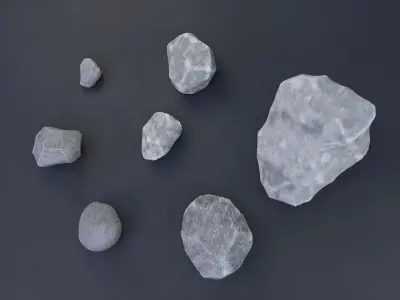 Rock Pack 1 Low-poly 3D model