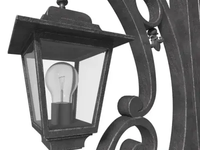 Wrought iron canopy  Metal Visor visor over porch  3D model