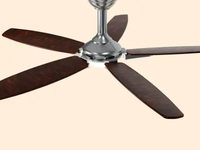 Low poly Ceiling fan 3D model