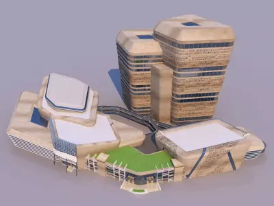 0159 - Complex Building 3D model