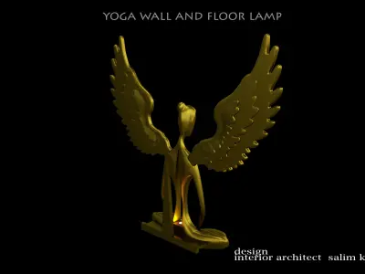  yoga wall and floor lamp 3D model
