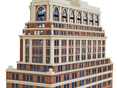 Building 44 Wall Street New York 3D model