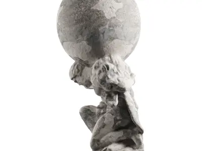 Hercules holding Globe 3D model