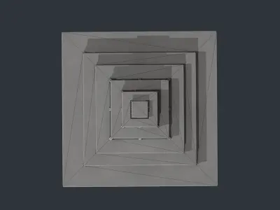 Ceiling Vent Low-poly 3D model
