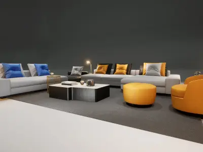 DH STUDIO Furniture Collection 04 Low-poly 3D model