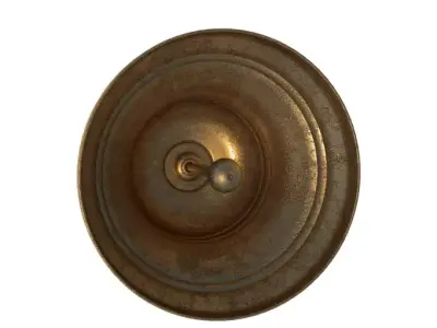 3D Hand Bell Brass 3D model