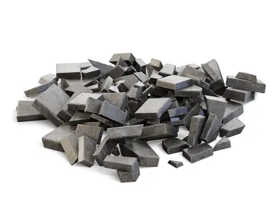 Stone Blocks Rubble 3D model buy