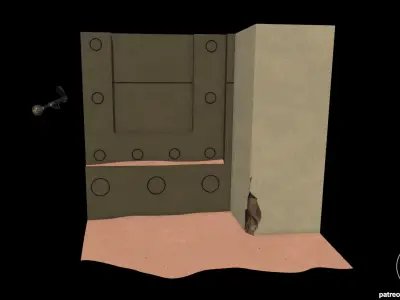  Star Wars Jabbas Palace Door Diorama for 4 and 6 inch figures 3D print model