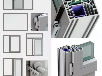 Windows VEKA 3D model