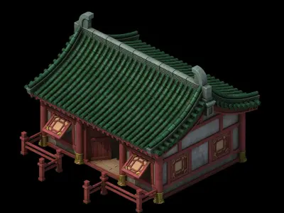 Game Building - Yanfu - residential 01 3D model