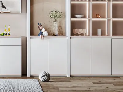 Cabinet Nordic Wine 3D model