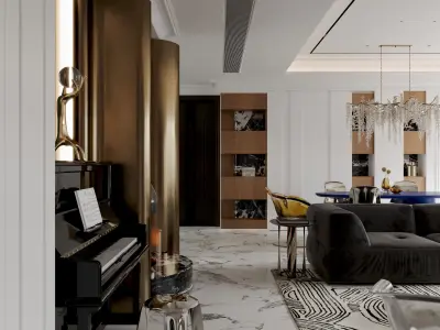 Apartment interior scenes     3D model 39
