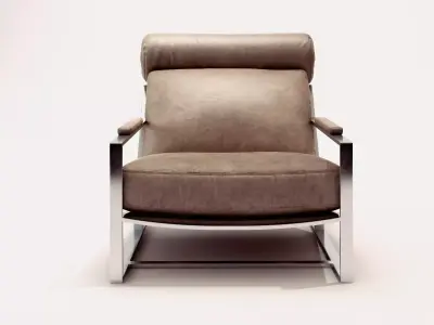 Cruisin Lounge Chair and Ottoman 3D model