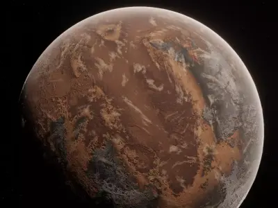 Planet  Space  Ready to game Low-poly 3D model