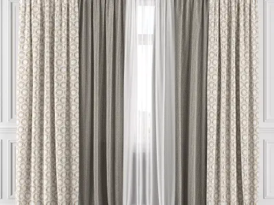 Curtain Set 141C 3D model