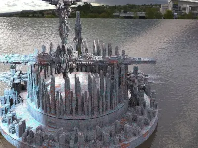 Dragon Space council Kit bash 3D model