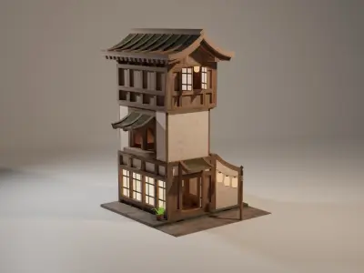 Japanese house collection 3D model