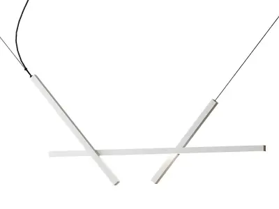 ACROSS LED aluminium pendant lamp from LUCEPLAN 3D model