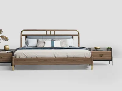CONTEMPARY BED Free 3D model