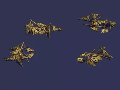 Damage - Tent 03 3D model