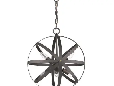 Hinckley Light Dimmable Globe Chandelier 3D model