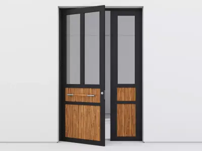 Aluminium door 173 3D model