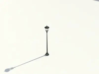 Park lamp 02 3D model