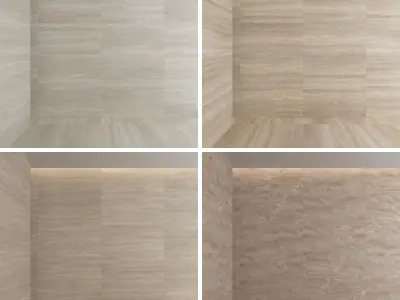 Travertine Porcelain tiles - set 05 Texture