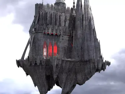 Cthulhu Deep Floating Cathedral 2  3D model