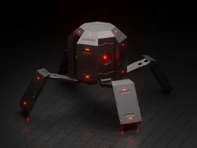 Octobot - scifi 3D model