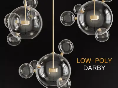 Darby chandeleir 3d model Low-poly 3D model