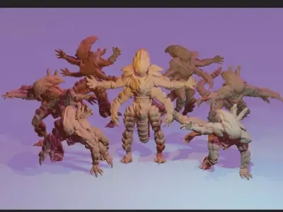 Genemorphs pack - Pre-supported 3D print model