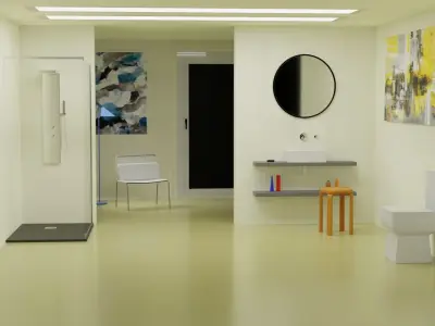 Bathroom Interior 3D model 9