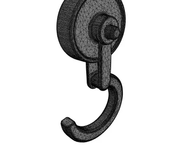 Magnetic Utility Hook 3D Model Low-poly 3D model