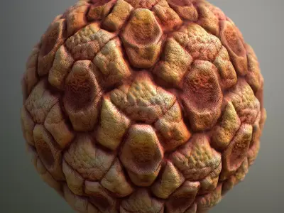 Material Skin Alien 1 Seamless PBR Texture Texture