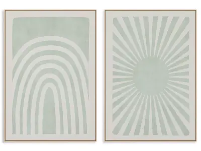 Abstract Painting Frame set 3D model 909