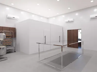 Bakery Shop 3DModel  Low-poly 3D model