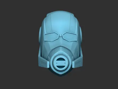 Antman Helmet - Character Design - Marvel - Avengers Low-poly 3D model
