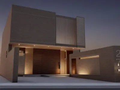 Casa Villa - 2 Modern SketchUp 3D Model 3D model