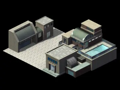 Future World - Black Market 04 3D model