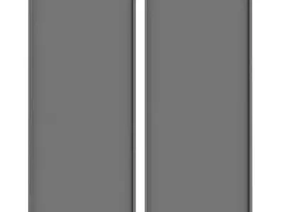 Pictures890 pair of sliding doors Low-poly 3D model