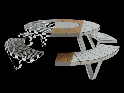 Bench PANTAGRUEL 3D model