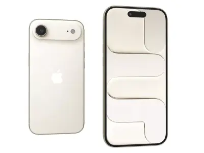 Apple iPhone Air Gold Light 3D model