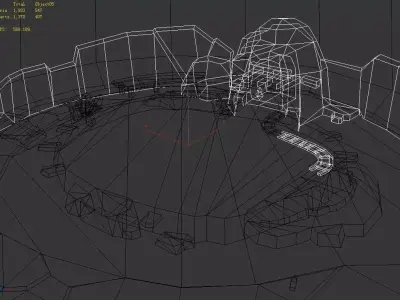 game Low Model - Snow White Dwarf Cave 02 3D model