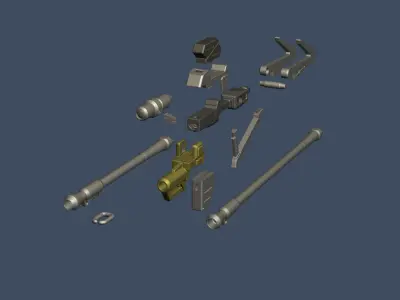 Sayaad Rfle WPN accessory for HG kits 3D model