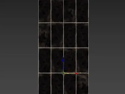 SantAgostino Oxidart Black Porcelain Stoneware 3D model