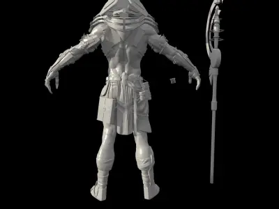 Anubis Hig poly Zbrush project 3D model