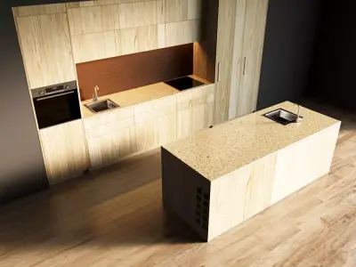 77-Kitchen5 texture 7 3D model