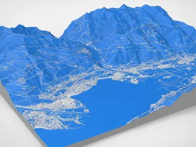 Cityscape Verzasca Switzerland 3D model