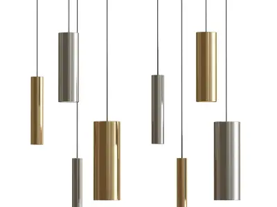 Cilindro  Pendant lamp By Pollice Illuminazione 3D model